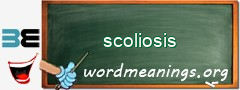 WordMeaning blackboard for scoliosis